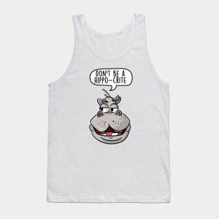 Don't be a hippo-crite Tank Top